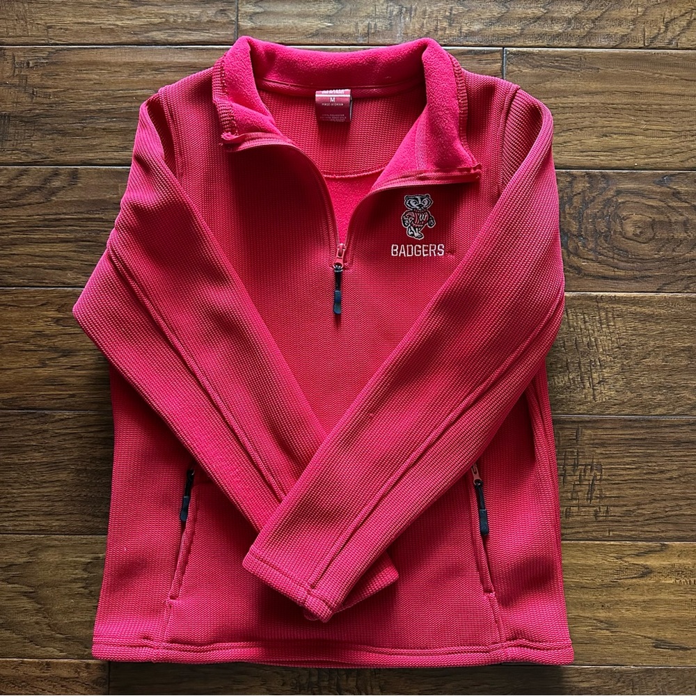 Women's Pink Quarter-Zip Top